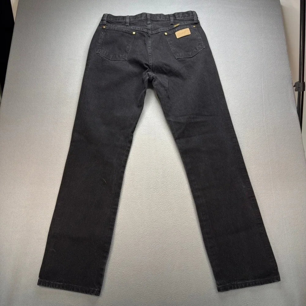 Wrangler Cowboy Cut Original Fit Jeans 35x34 FIT 34x34 Black Denim Western Work